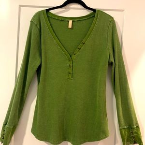 Anthropologie Thermal Top